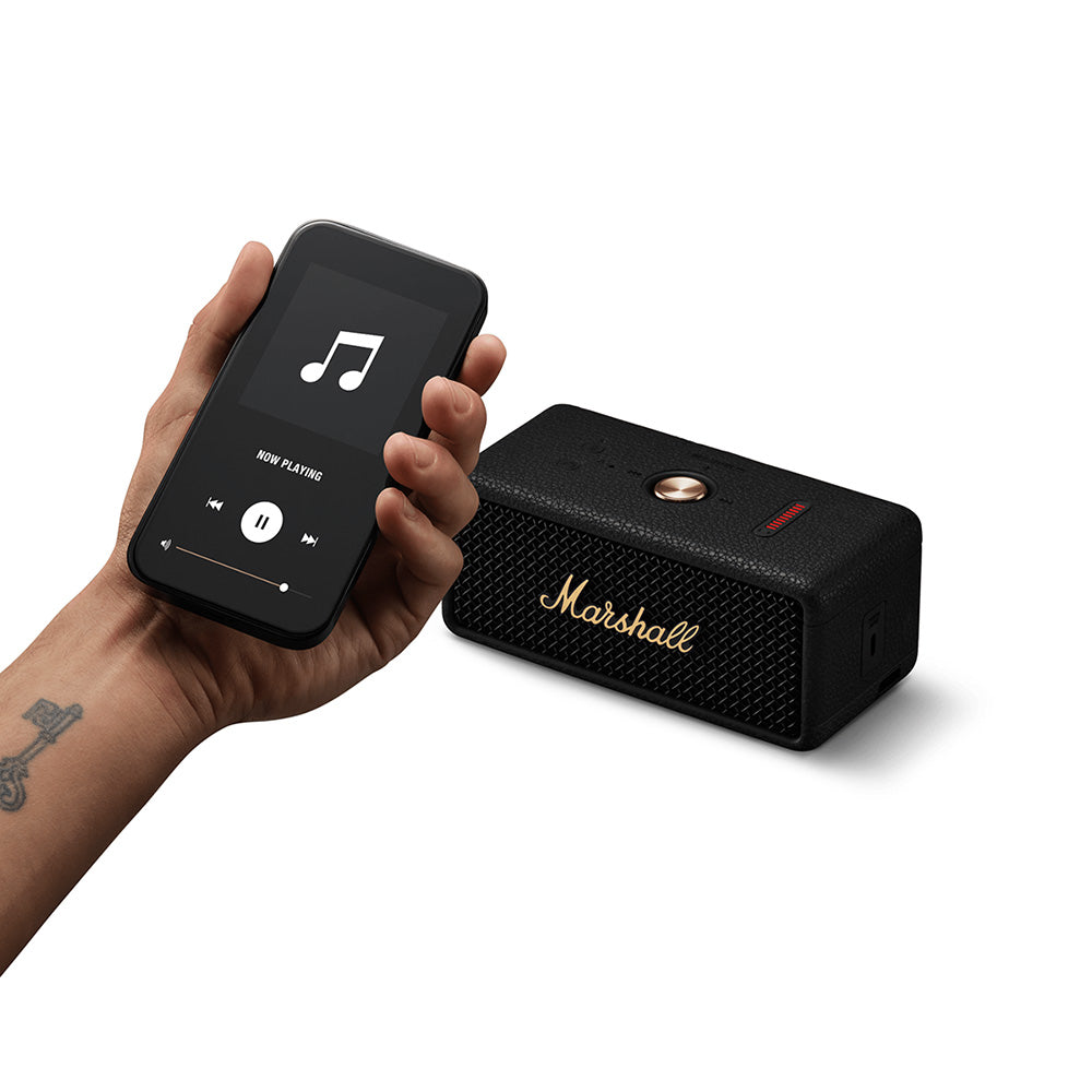 美品 Marshall EMBERTON III Black and Brass Powerful portable speaker with over 32 hours of playtime